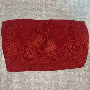 Forever 21 small red / orange tube top